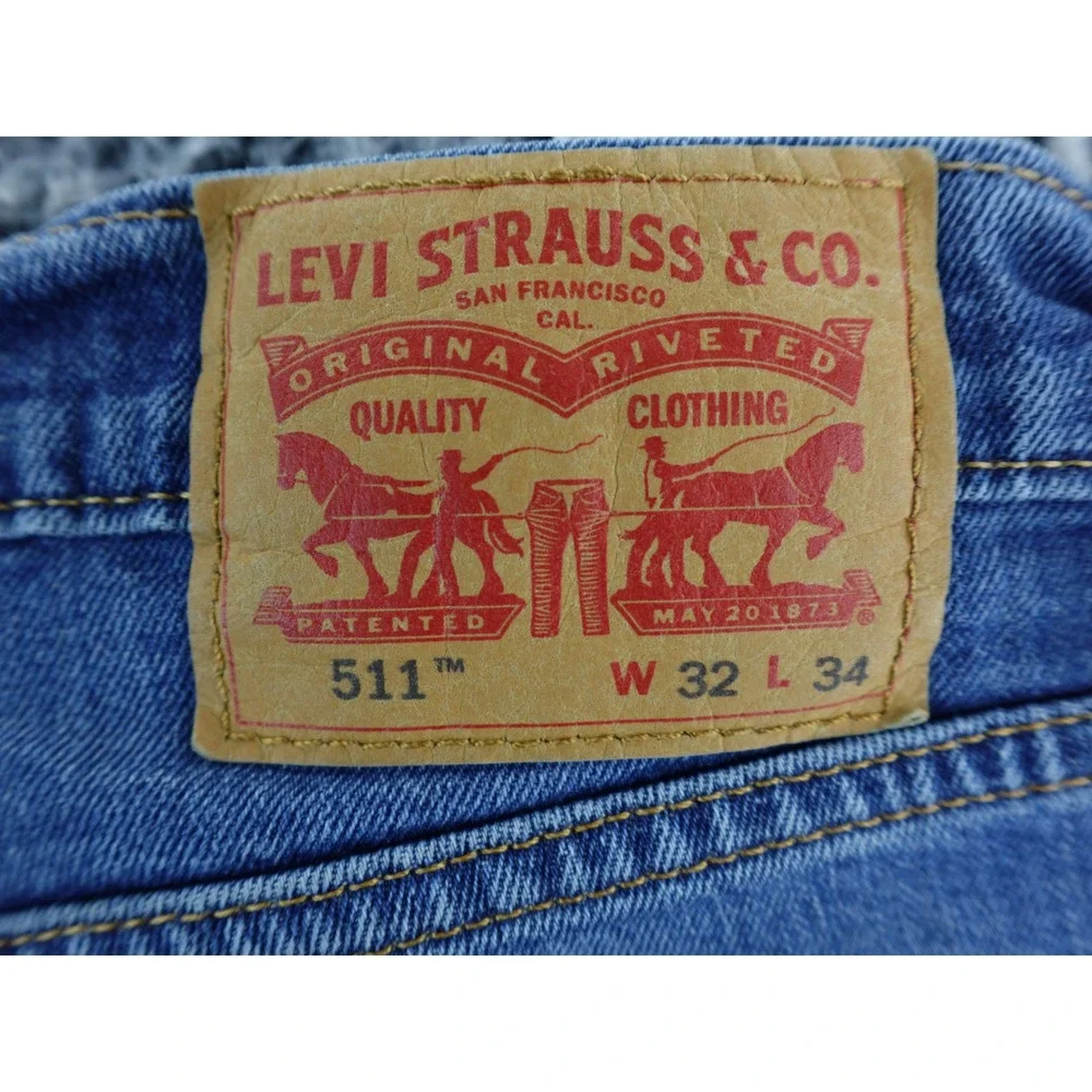 Levi's‎ 511 Slim Fit Jeans Mens Blue Denim Size 32x34